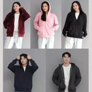 남녀공용 플리스 커플 점퍼 바람막이 기모 아우터 융털 방풍 안감 자켓 오버핏 다운코트 겨울 후드집업