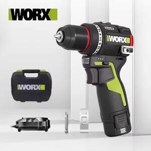 WORX WU135 무선 전기 드릴 12V 50Nm 1800rpm 브러시리스 금속 가공 스마트 클러치
