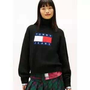 [AK분당점] [타미진스] 여성 터틀넥 플래그 스웨터 T32G0KTO11TWT1BDS