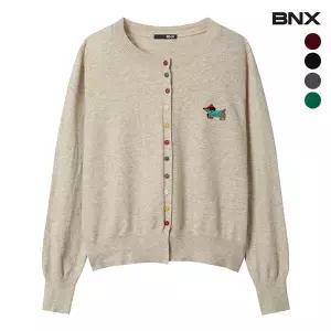 BNX 컬러버튼 자수 모달 가디건 BX1CD001L0 1405776