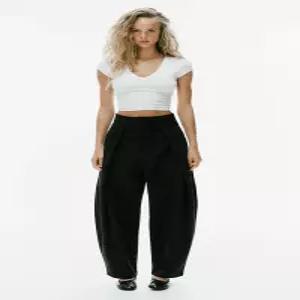 ZARA 자라 플리츠 벌룬 팬츠 - 블랙 1255/527/800