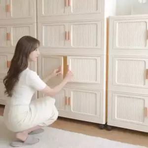 [특가할인] 한단씩쌓는 모듈 수납장 와이드형 실속 접이식 정리함 바퀴형 서랍 3단 5단 특가
