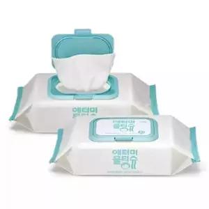 테온셀 애터미 물티슈 70매 1팩 밀봉캡형 우리 아이 촉촉 (70매 x 8개) 1box