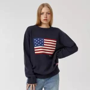 후아유아메리칸 플래그 인타르시아 풀오버 WHKAF4T81UWHKAF4T81UGL