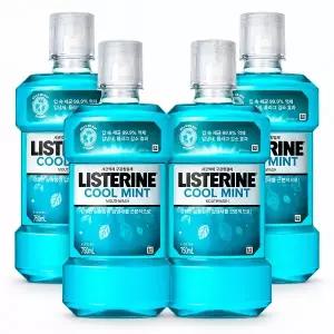 존슨앤존슨 리스테린 쿨민트 750ml, 4개