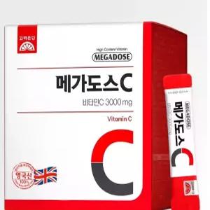 고려은단 메가도스C 비타민C 3000mg 100포 300g 2개