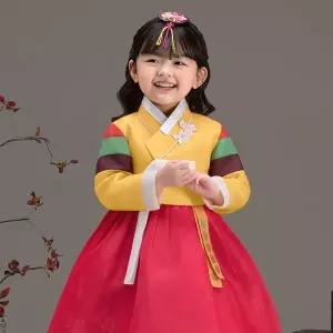 [더예한복] QT831-민화앵두 여아한복 아동한복
