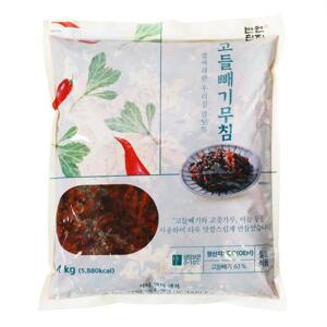 고들빼기무침 4kg/반찬단지-밑반찬  식당 업소용 반찬 무침