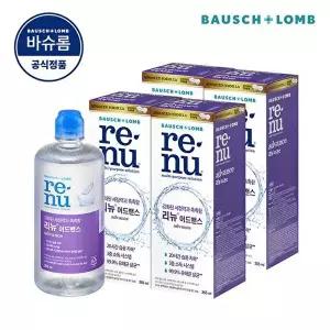 [바슈롬][바슈롬] 리뉴 어드밴스 355ml x 4개 소프트 렌즈 세척액