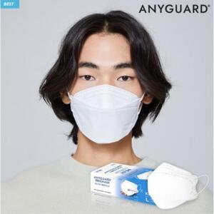 [애니가드] 황사 방역용 3D KF94마스크 화이트 대형 (25매입 X4개) 총 100매