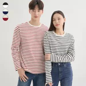 [게스][ON] 유니 스트라이프 긴팔티 NP3KE401