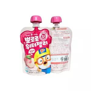 팔도 뽀로로 워터젤리 음료수 복숭아 어린이 음료 아이들 간식 120ml x 20개