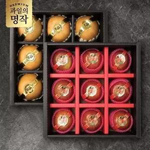 [명가일품][과일명품관] 행복 혼합선물세트 사과 9과 + 배9과 [7.5kg내외]