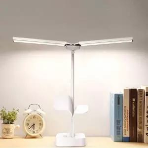다용도 LED 더블헤드 탁상등 거치대 스탠드 각도조절 WFLP090