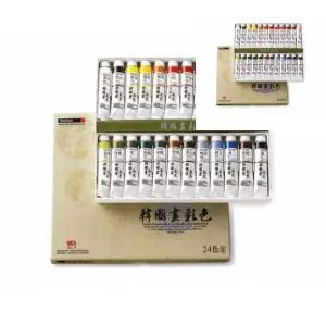 라타 한국화물감 24색 20ML B 민화물감 전문가용 수묵화