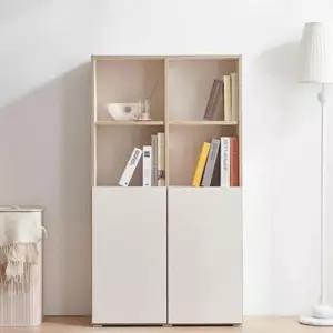 거실책장 낮은책꽂이 서재장 800 4단 하부 도어 DN7306
