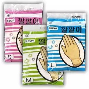 염색장갑 동광 미용장갑 깔깔이 미니고무장갑 SML 소 중 대