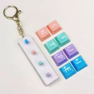 [제이큐]키링 키보드 세트 선물용 커스텀 키링 MBTI 우정 키캡 만들기 기계식