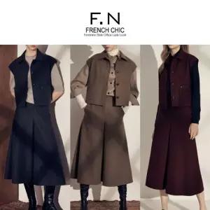 F.N 카라베스트 + 퀼로트 팬츠 셋업 S254