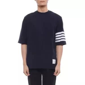 [톰브라운] 26FW 남성 사선 스트라이프 반팔티셔츠 MJS168G 07862 415 26F
