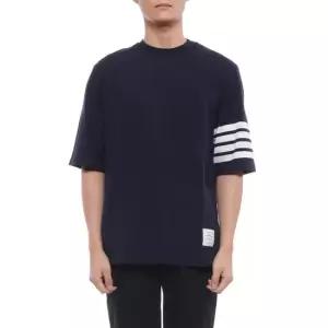 톰브라운 26FW 남성 사선 스트라이프 반팔티셔츠 MJS168G 07862 415 26F)