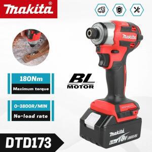 마키타 호환 DTD173 1800RPM 무선 임팩트 드라이버 180N.m 브러시리스 bldc 모터 전기 드릴 목재/볼트/T-모