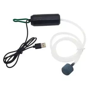 수족관 산소 공기 펌프 어항 USB 무소음 에어 컴프레서 에어레이터 휴대용 미니 소형 발생기 액세서리 5V