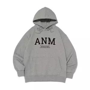 아날로그무드 ANM 로고 후드티셔츠 그레이 - 멀티 AN25FWF0202 459252