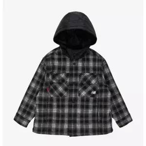 [뉴발란스] 키즈 아동 체크 후드 패딩 셔켓 BB NK9DG1301U 19