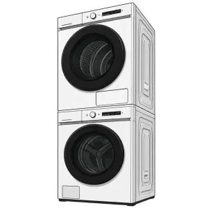 [삼성]전자 WF21CB6650BW7N 화이트 세탁기+건조기 20kg+17kg WF21CB6650BW + DV17CB6600BW 워터샷