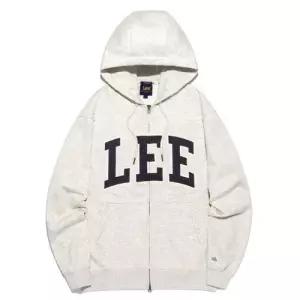 LEE 데님 아플리케 로고 후드 집업 B1 LE2503HZ02 OT