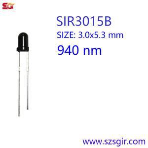 20개  3mm  검정  940nm IR LED  SIR3015B  적외선 발광 다이오드