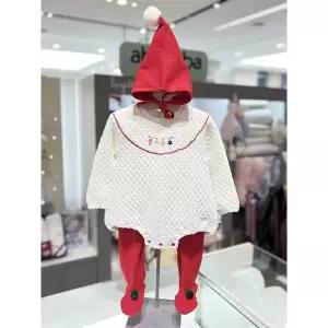 [압소바](강남점)[압소바26년FW임신출산백일돌,클쓰마스선물]메리 바디슈트+모자+바지세트(AB2671BU10)...