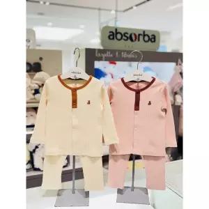 [압소바](강남점)[26년FW 쌍둥이임신출산백일돌선물]노블 슬림내의 2벌 세트(AB26D1AN24)핑크+크림