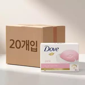 도브비누 핑크 뷰티바 세수 비누 90g 20개 총 1800g