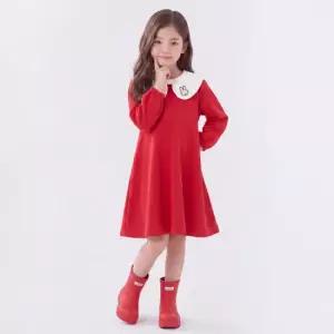 미피 여아용 리본 카라 특양면 원피스RE