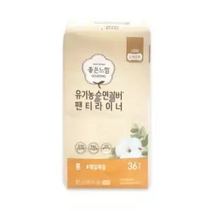 좋은느낌 팬티라이너 순면패드 데일리 라이너 롱 36개