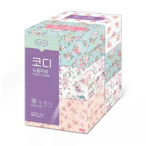 코디 뉴플라워 천연펄프 미용티슈 250매 6입 1개 -