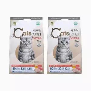 [셀러허브]캐츠랑 비타플러스 전연령 고양이 사료 5kg x 2 (S52900980)