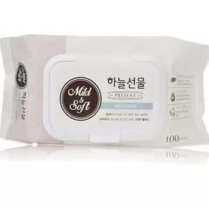 물티슈 하늘선물 100매 캡형 10개
