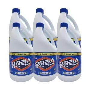유한락스 레귤러 락스세제 6개 2L 욕실청소세제 욕실청소용