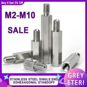 304 스테인레스 스틸 스탠드 오프 PCB 지원 남성 여성 육각 보드 간격 나사 열 기둥 스페이서 볼트 M2 M2.5