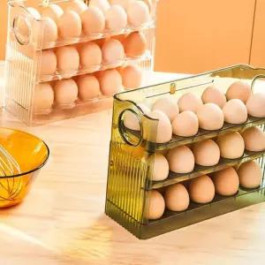 (다올)자동폴딩 계란 보관 트레이 30구 냉장고용