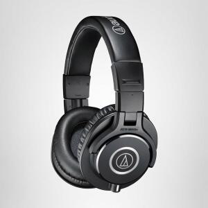 AUDIO-TECHNICA ATH-M40X 프로페셔널 스튜디오 모니터 헤드폰 블랙 최첨단 기술 적용 90도 회전식 이어컵 프로급 이어패드/헤드밴드 분리형 케이블 포함