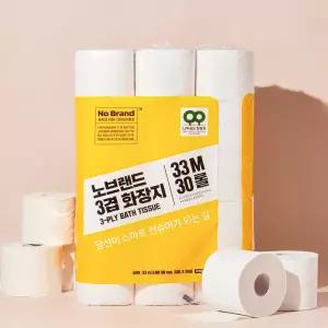 노브랜드 브랜드관 3겹 화장지 33m X 30롤