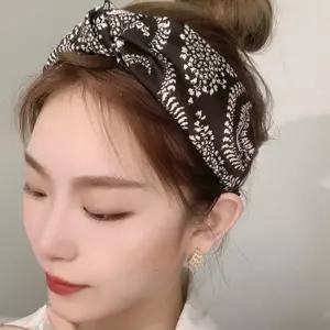 (다올)헤어밴드 반다나 스타일 넓은 캐주얼 머리띠