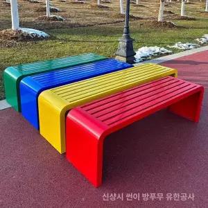 철제 벤치 공원벤치 긴벤치 야외용 야영 호수 야외 스틸 휴게소 카페 야외벤치