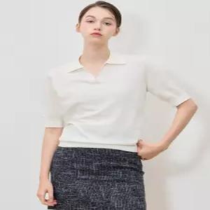 ( ) 제인 베이직 오픈 카라 니트 (택가격 158000원)