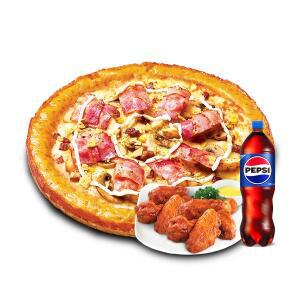 (미스터피자) 포테이토골드M+핫윙8+콜라1.25L