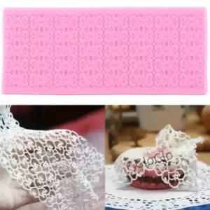 레이스 케이크 테두리 실리콘 금형 클레이 수지 퐁당 장식 도구 DIY 웨딩 초콜릿 Gumpaste
